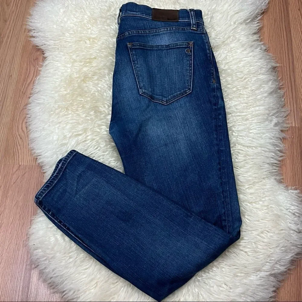 Madewell High Riser Ankle Skinny Jeans Medium Wash 29